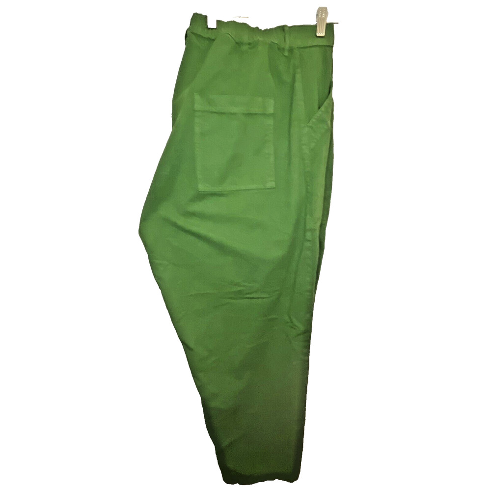 BIG BUS PRESS Pencil Pants 5X Emerald Green USA Made Cotton Retail $110 Sold Out